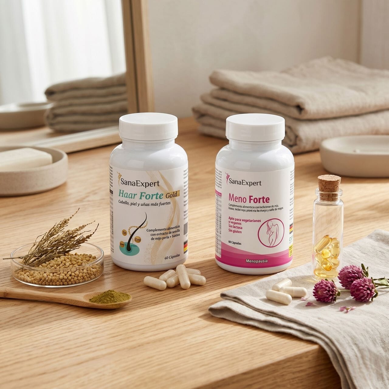 Mujer Fuerte y Serena: Equilibrio Hormonal & Cabello Fuerte